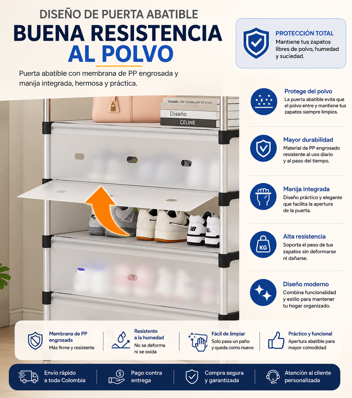 Zapatero Premium de 6 Niveles™ | Organiza hasta 30 Pares + Guía Premium de Organización de hogar en menos de 15 minutos