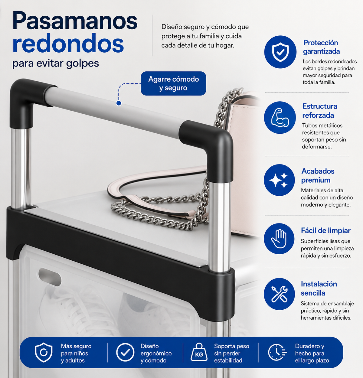 Zapatero Premium de 6 Niveles™ | Organiza hasta 30 Pares + Guía Premium de Organización de hogar en menos de 15 minutos