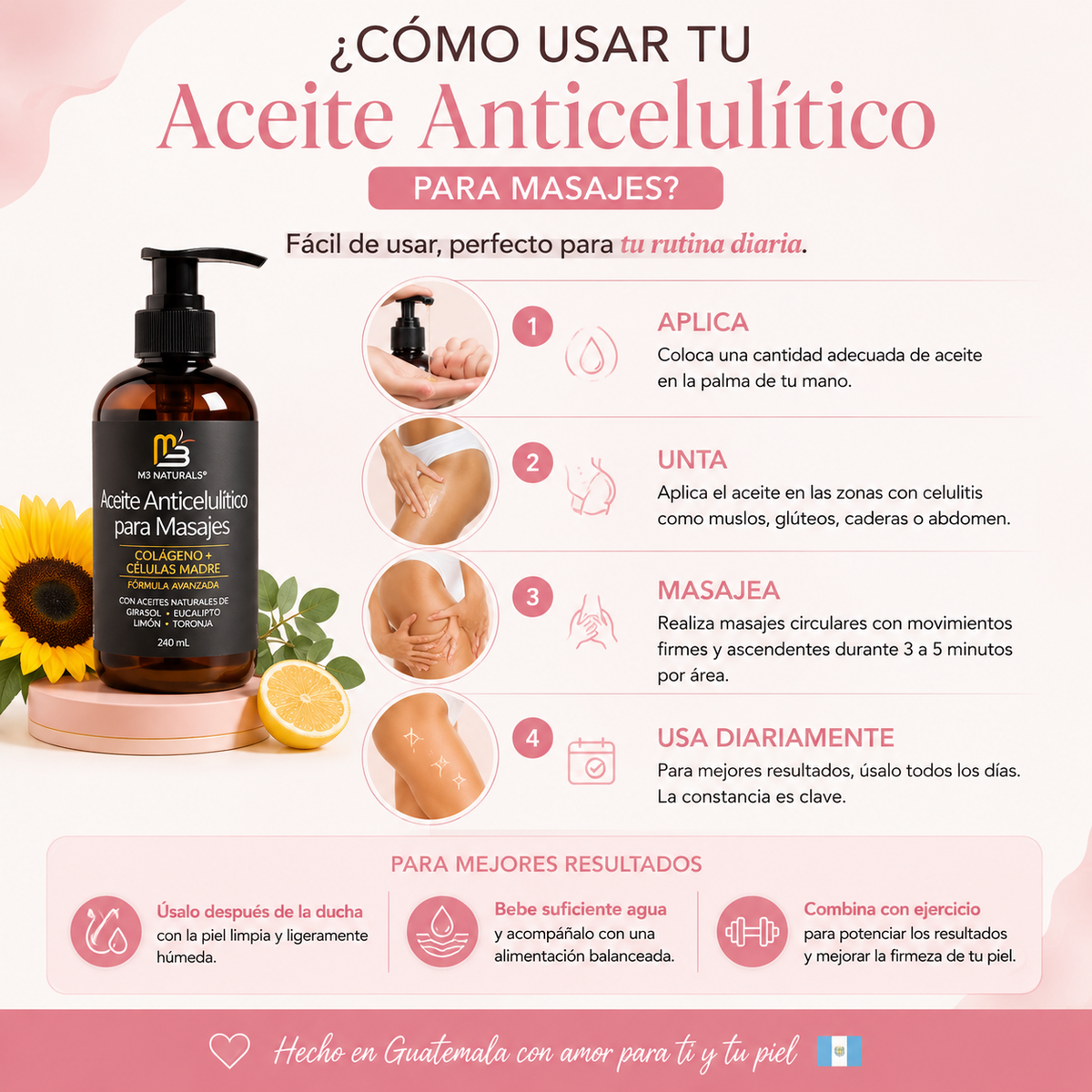 Anti Cellulite Luce una piel más firme, suave y uniforme todos los días