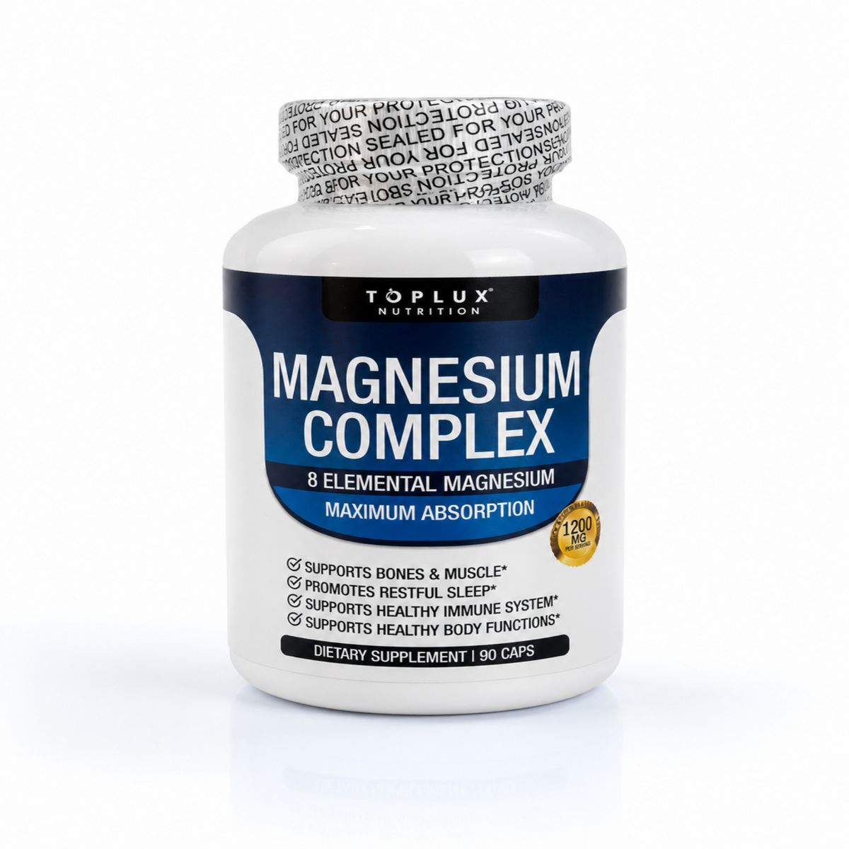 Magnesium Complex Suplemento anti-cortisol 100% original importado USA + Guia digital de REGALO de Cómo Combatir el Estrés, el Cansancio y la Fatiga Diaria