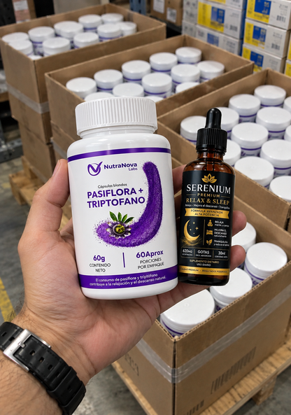 Triptófano + Pasiflora  – Fórmula de Relajación y Descanso Natural