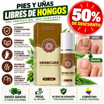 HerbCure Fungicare™ – Spray Antihongos para Pies y Uñas