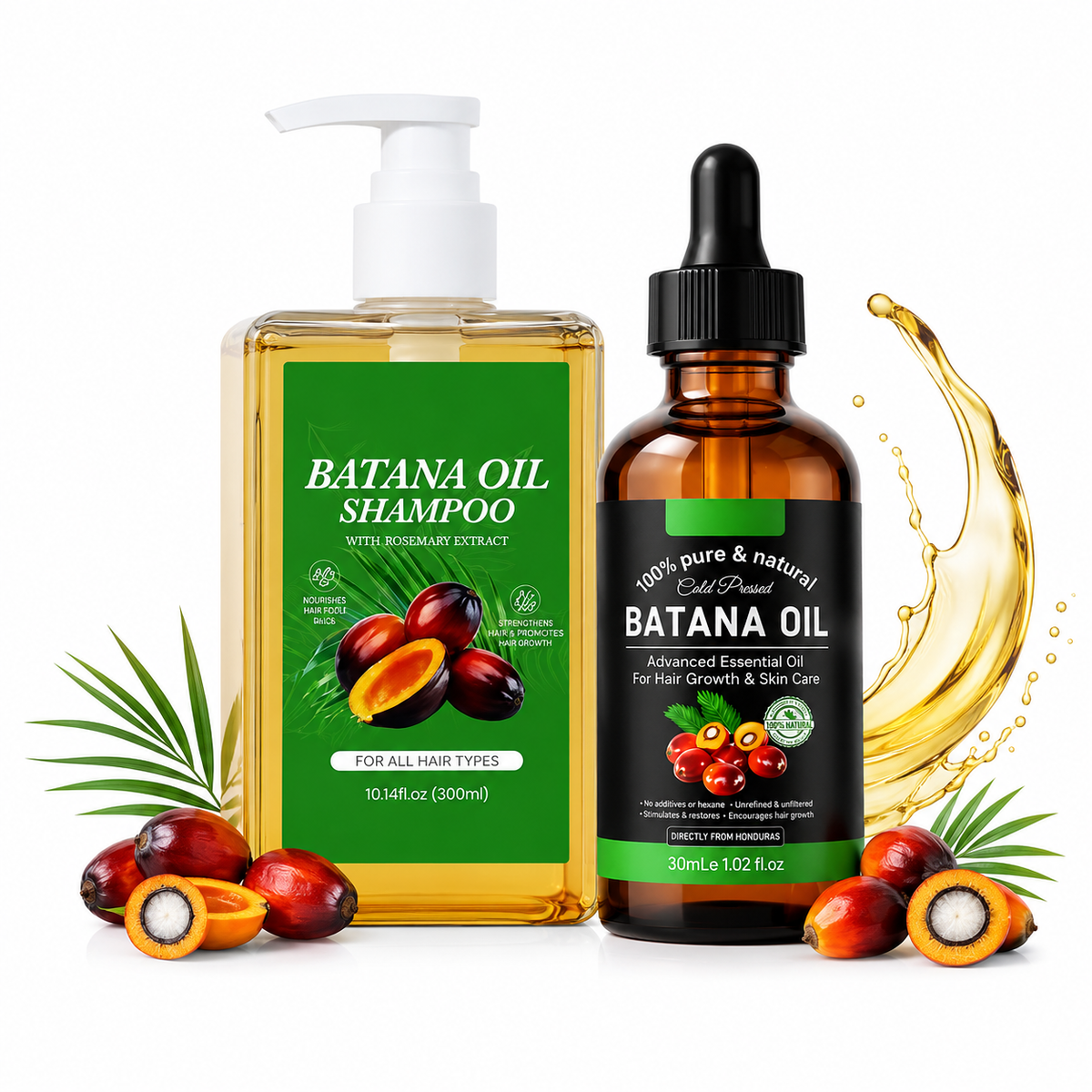 COMBO Anti caida Aceite y shampoo de batana + Guia de REGALO para evitar la caida prematura del cabello.