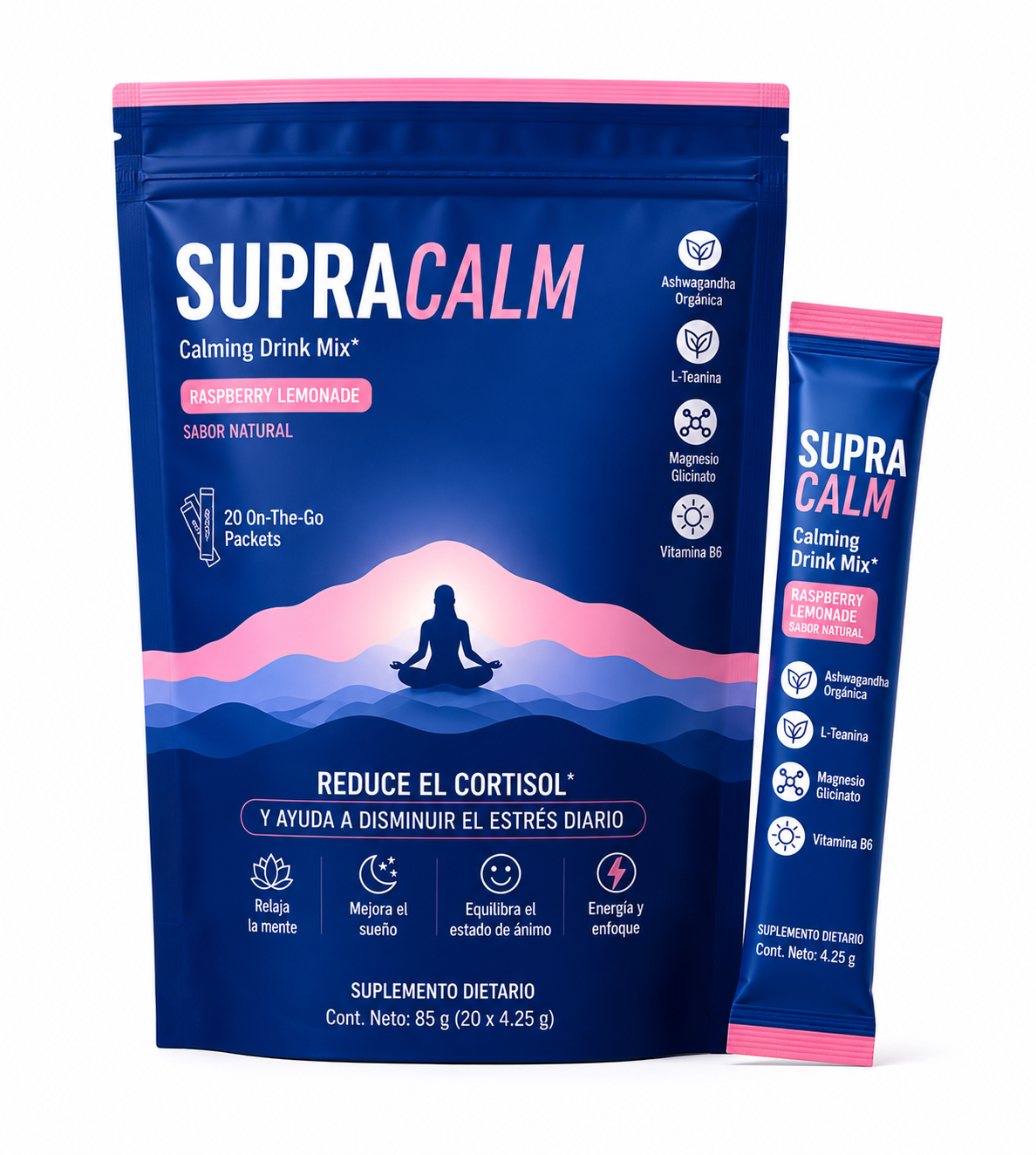 Supra Calm suplemento ANTI CORTISOL 100% Natural IMPORTADO USA