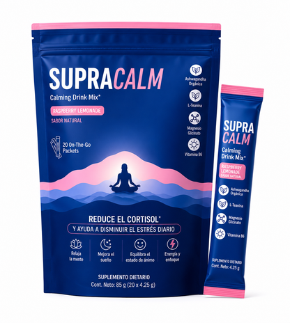 Supra Calm suplemento ANTI CORTISOL 100% Natural IMPORTADO USA