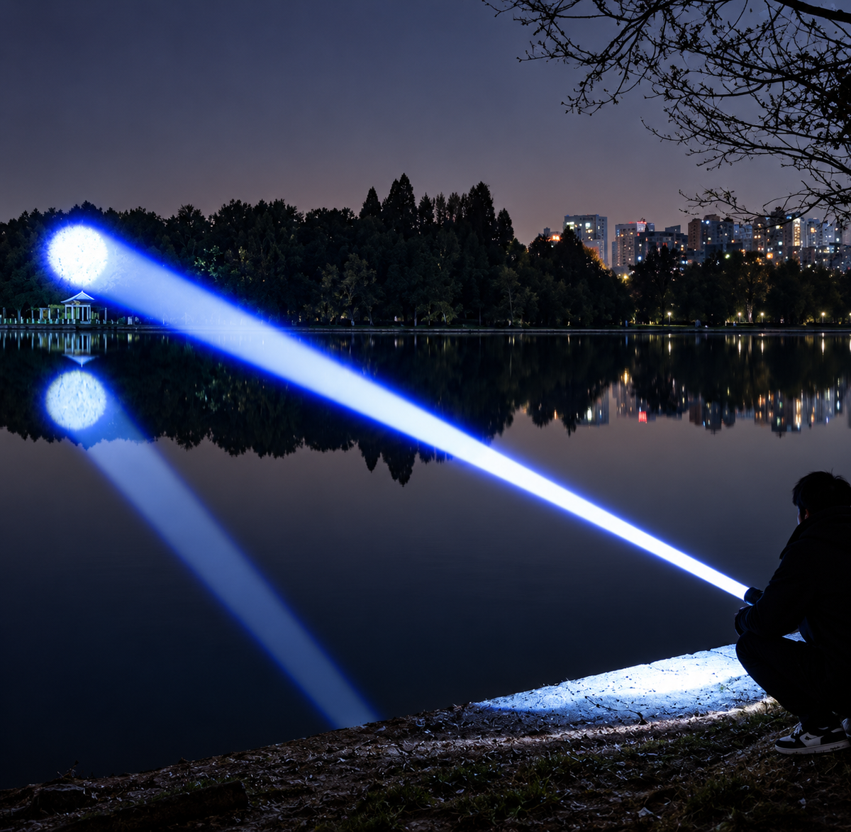 Linterna LED P90 Tactica de Alta Potencia