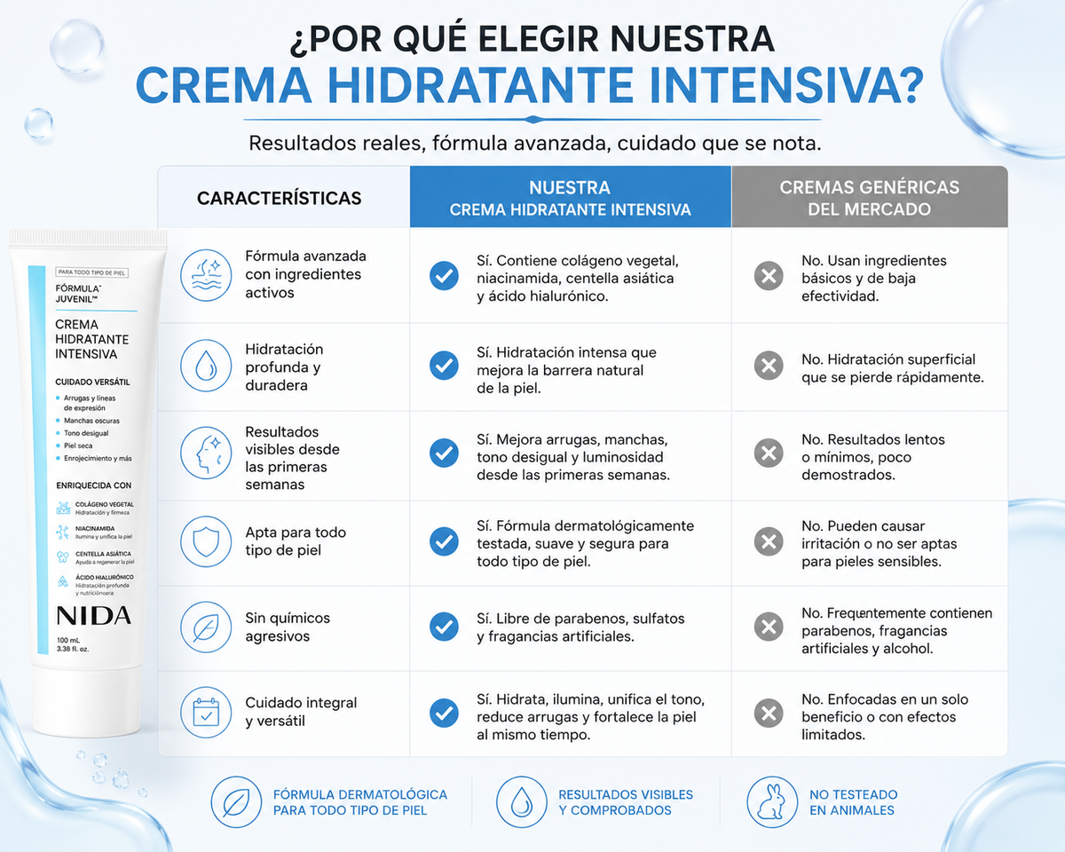 NIDA crema rejuvenecedora Anti edad Coreana 100% Original IMPORTADA